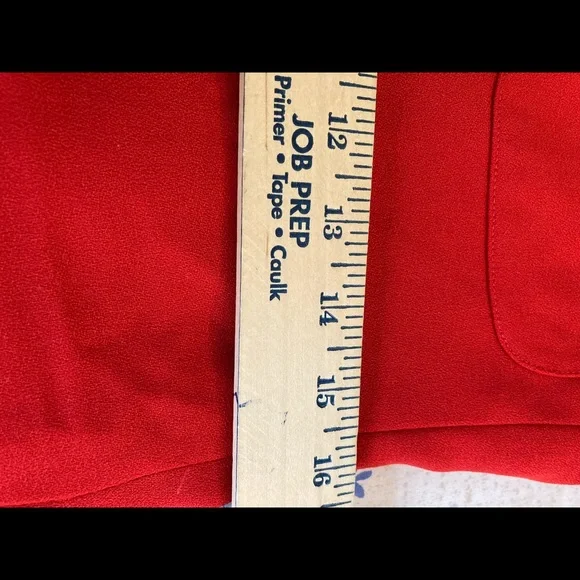 Vintage Evan Picone Red Button Up Blazer Dress Size 6 - Picture 16 of 16